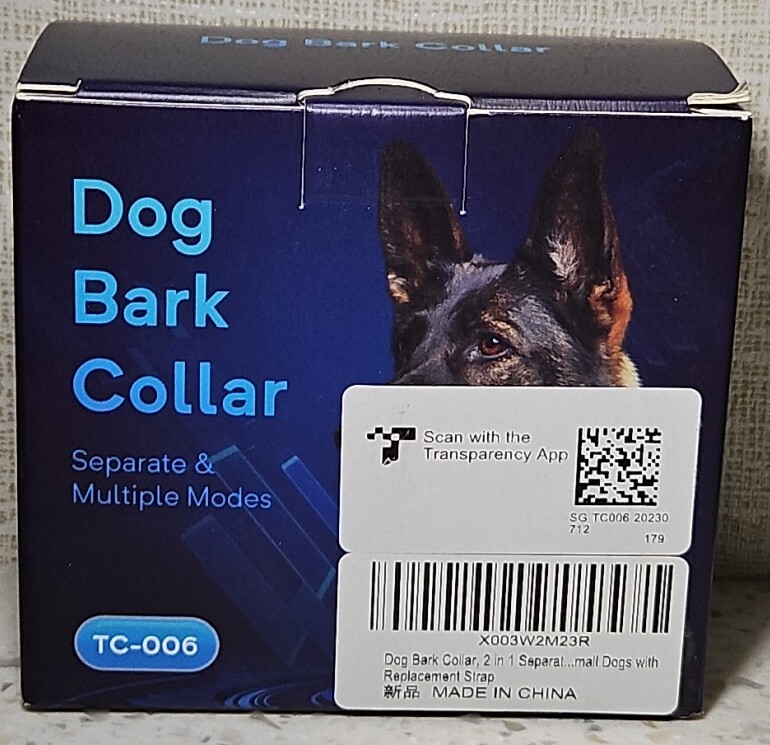 Dog Bark Collar 2 in 1 Separate & Multiple Customized Beep Vibration Shock Mode