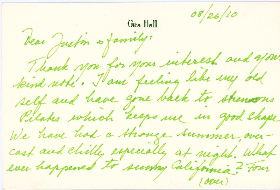 Gita Hall - ALS