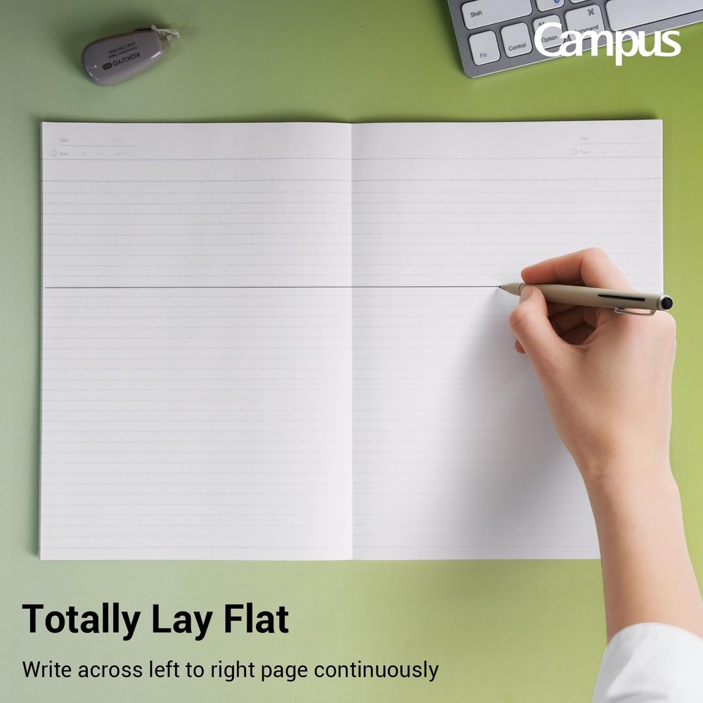 Composition Notebooks, 7" x 10" Kimochii Lined Notebook, 30 Sheets 6mm Dot Ru...