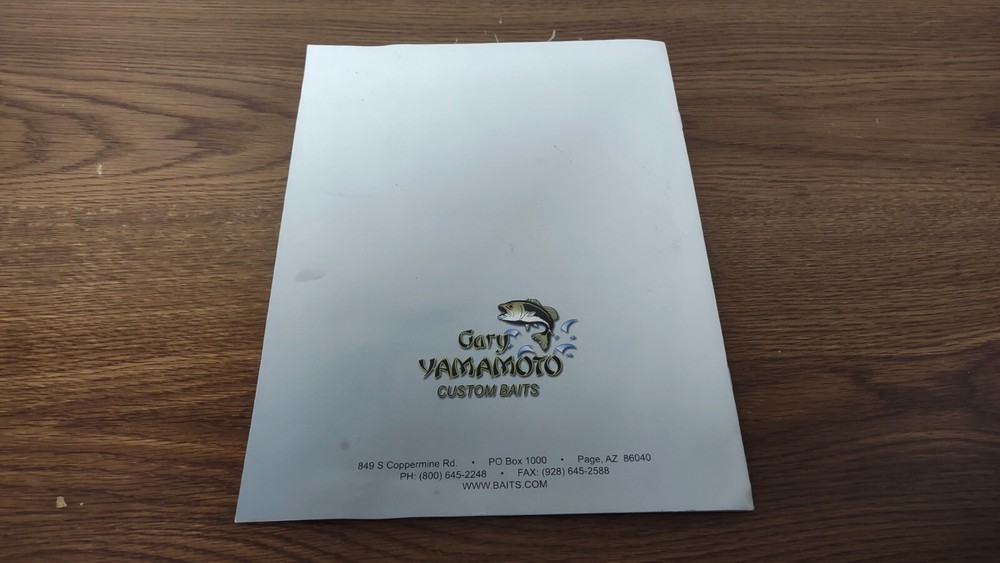 Gary Yamamoto Custom Baits 2010-2011 Product Catalog