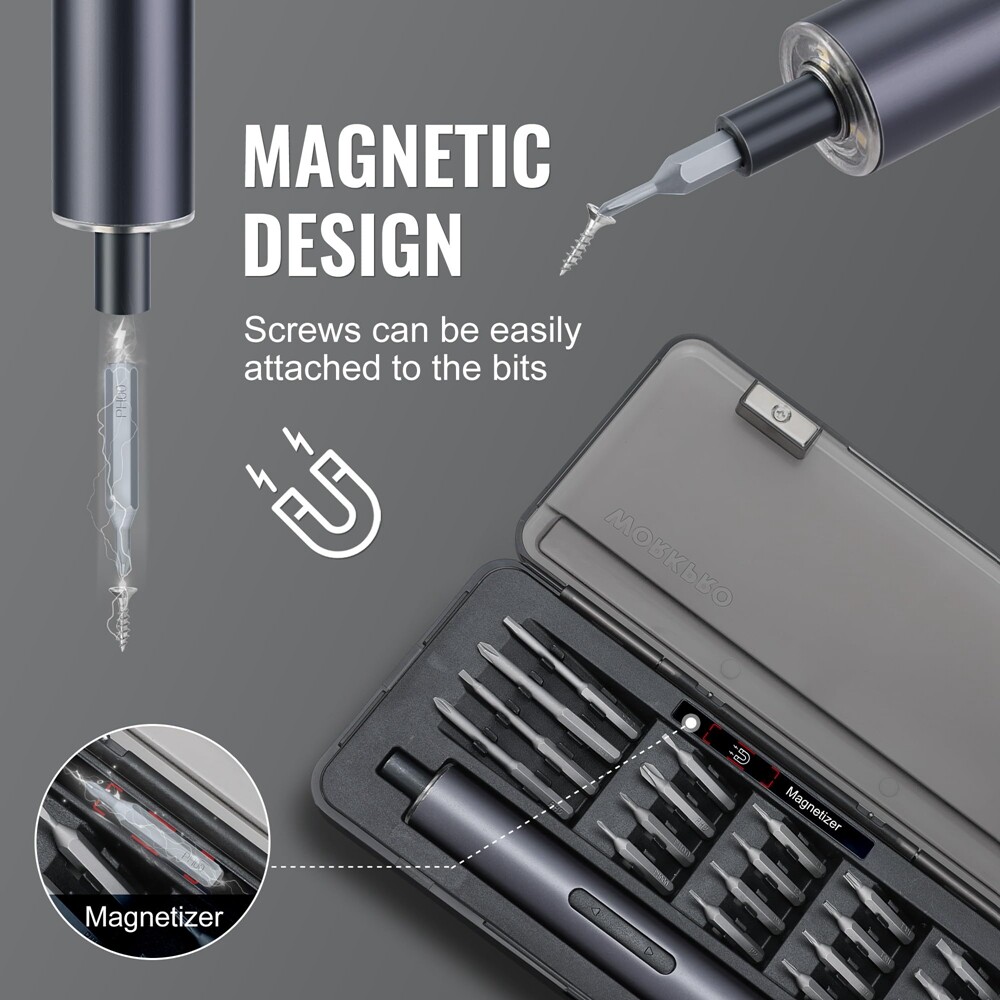 WORKPRO Mini Electric Screwdriver High-Quality Precision Bits for Phone Camera