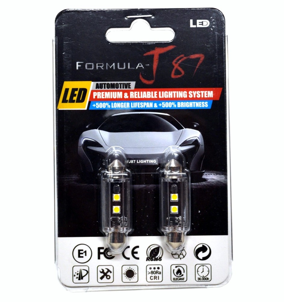 LED Light Canbus Error Free 211-2 5W Warm White Two Bulb Interior Dome Lamp OE