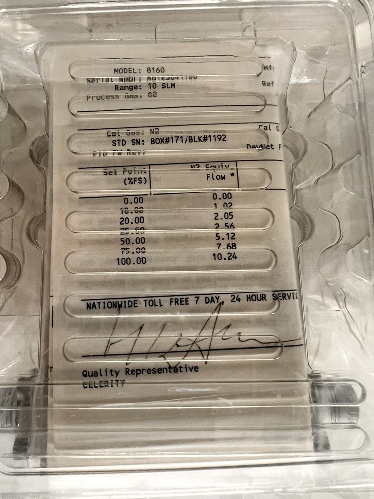 Applied Materials Unit 8160 MFC 10 SLM O2