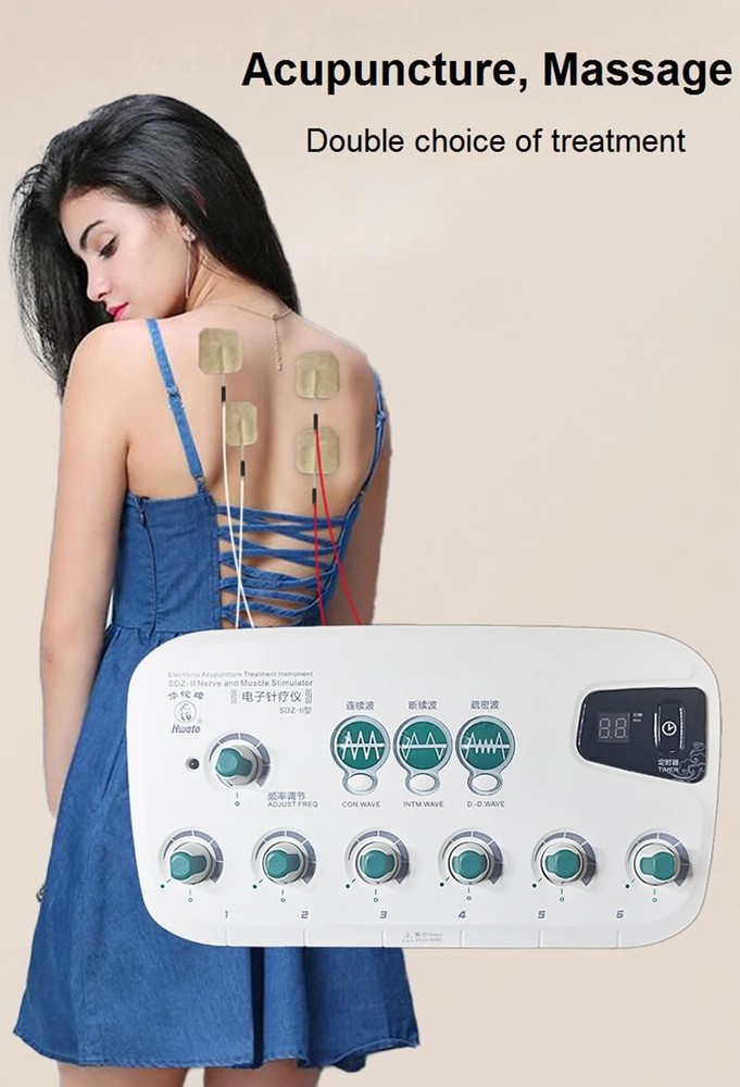 6Channels Electric Stimulator Therapy Acupuncture Machine Acupuncture Stimulator