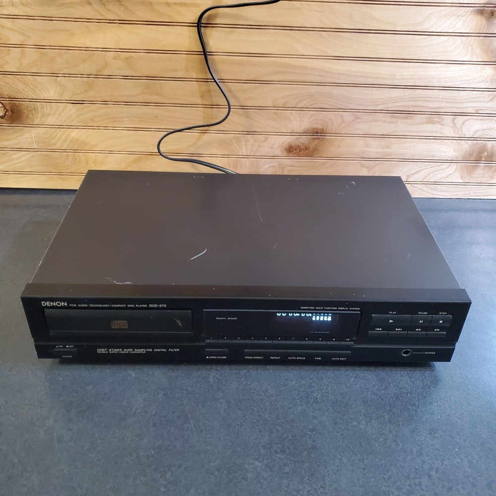 Vintage Denon DCD-570 Compact Disc Player No Remote Fully Functional