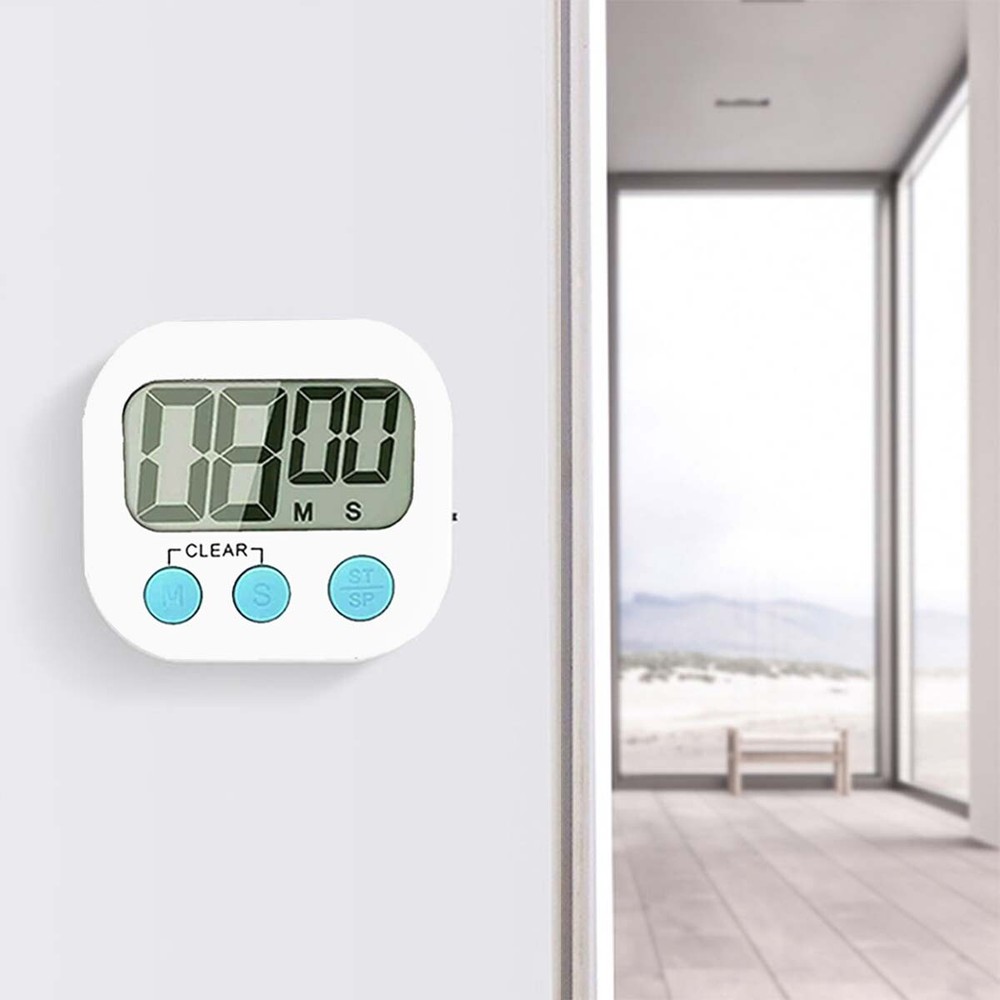 Timer Digital Large Magnet Cooking LCD Alarm Loud Count Down Clear 99min