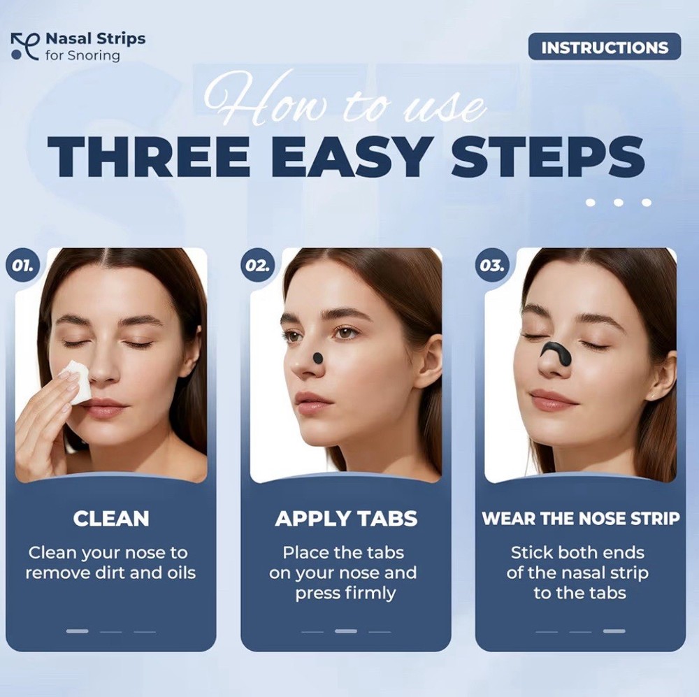 Nasal Strips for Snoring | Extra Strength Snoring Solution Nose Strips 30 Counts