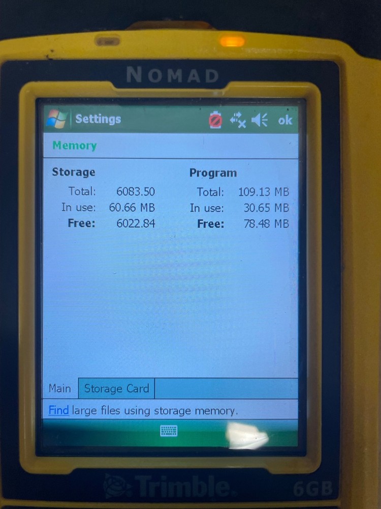 Trimble Nomad 900GLC Data Collector Rugged Handheld w/Terrasync 5.85 software