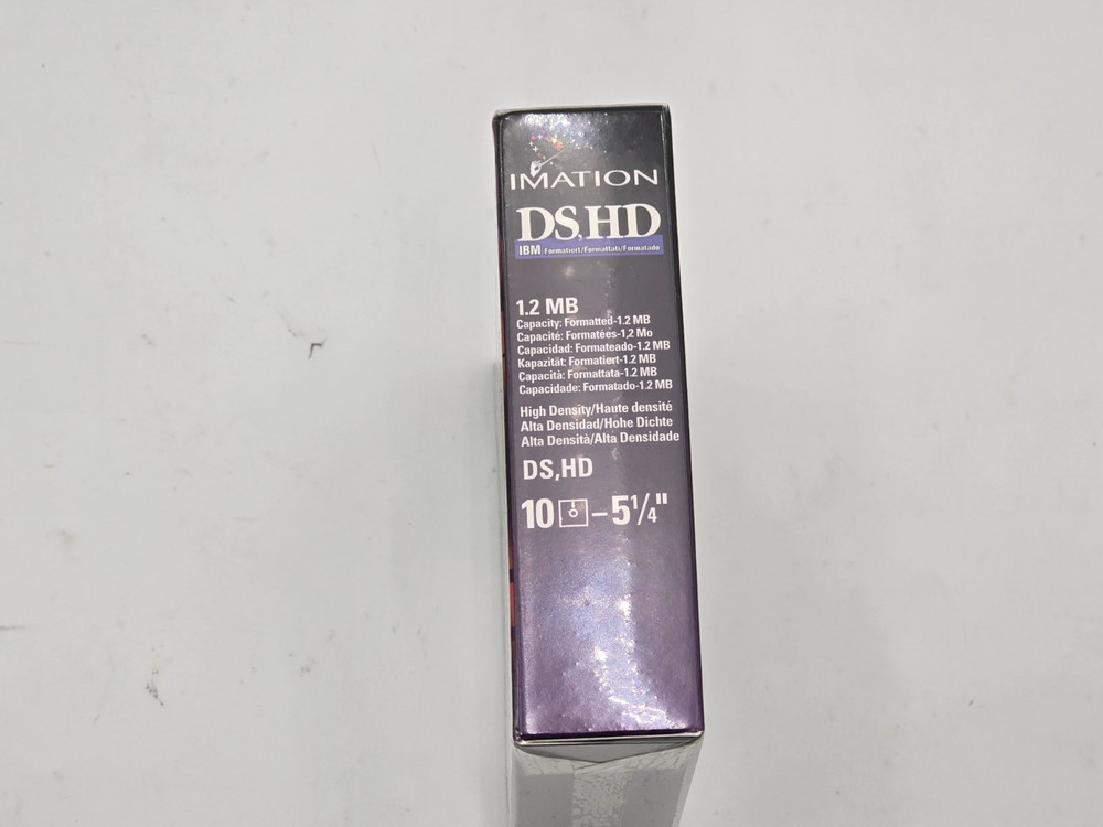 Imation 3M High Density DS HD 10 Pack Diskettes 5 1/4" 5.25 1.2 MB
