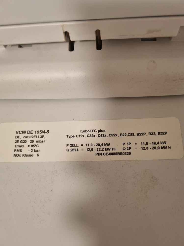 vaillant turbo tec plus vcw de 195/4-5