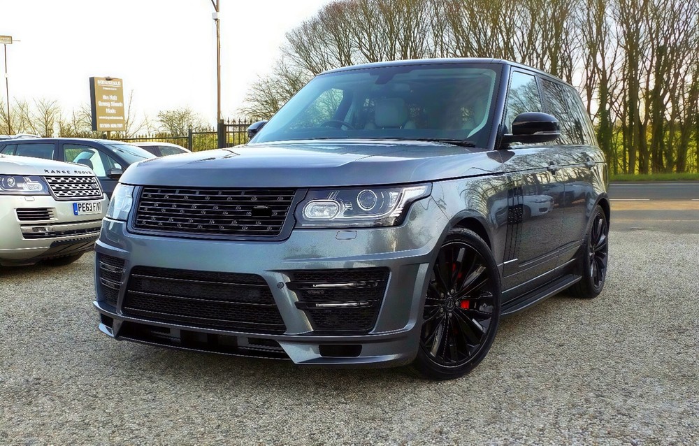 Fit For Range Rover 2013-2021 Side Step Nerf Bars Running Boards Step Bars Black