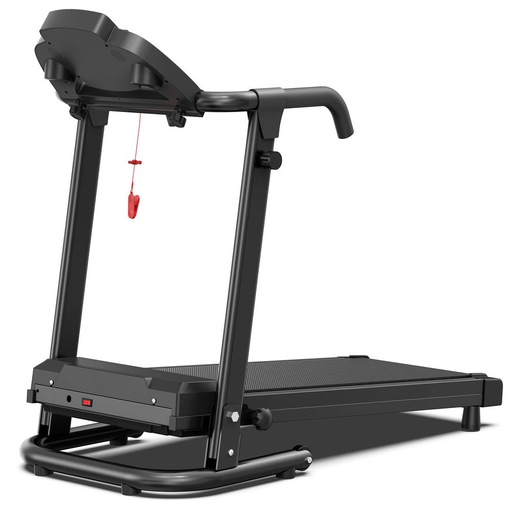 2.5HP Folding Treadmill with Handles Portable Walking Pad 6MPH APP & LED Display