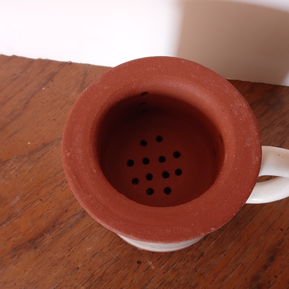 Beautiful Ceramic Tea Cup with Removable Infuser & Lid + Handle