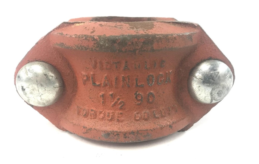 Compatible with Victaulic PlainLock 1-1/2" Coupling Style 90 NOS