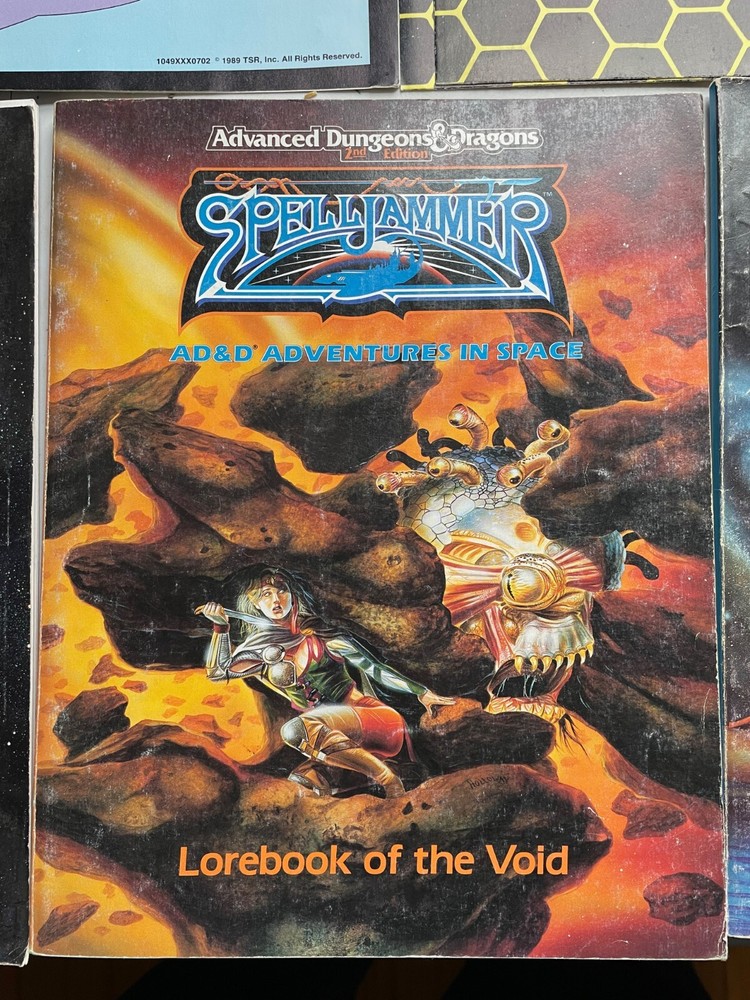 Advanced Dungeons and Dragons 2nd Edition LOT Spelljammer rules + adventure D&D