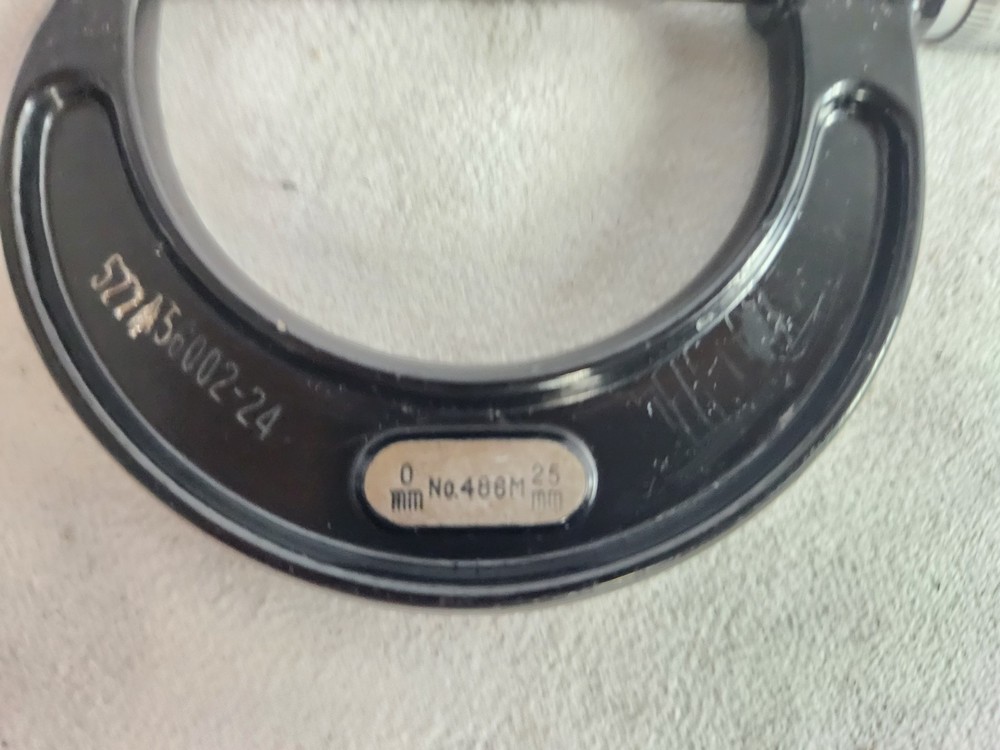 Starrett 486P 0-25mm Blade Type Micrometer .030 Blade 5/16" Depth