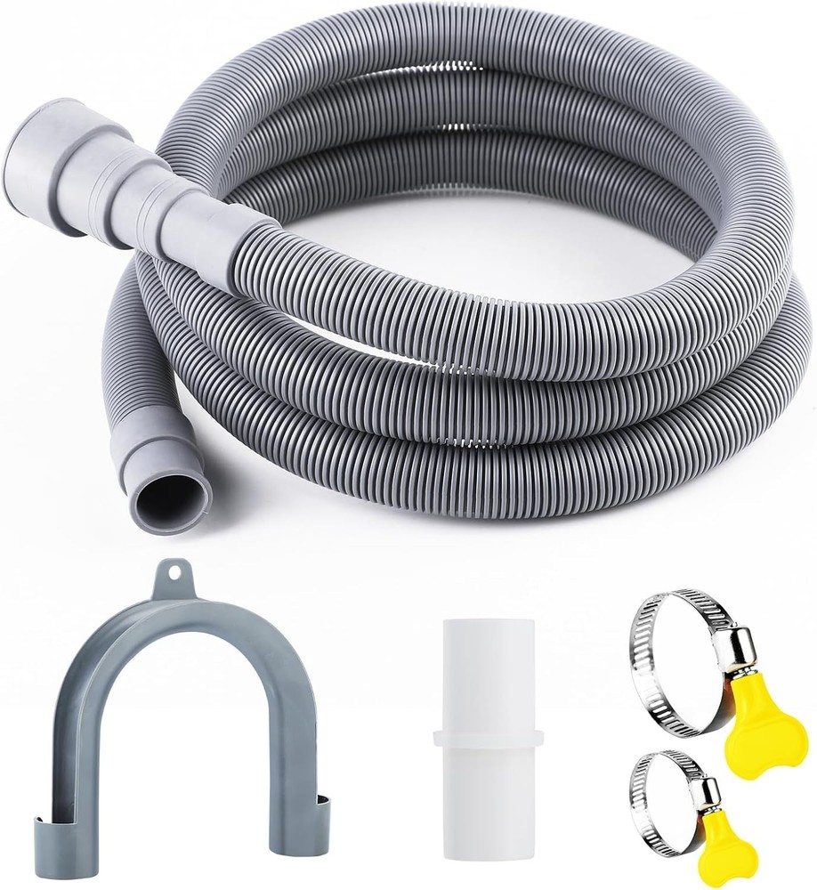 Washing Machine Drain Hose, Universal Dishwasher Hose White