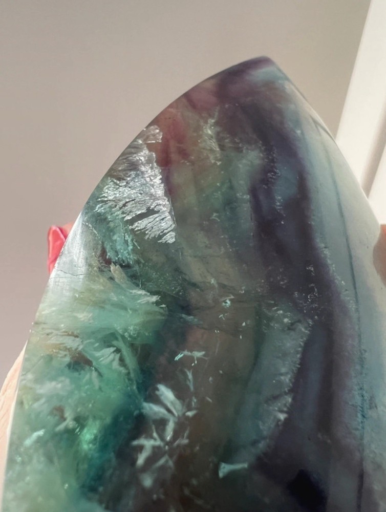 153g Fluorite Polished Teardrop