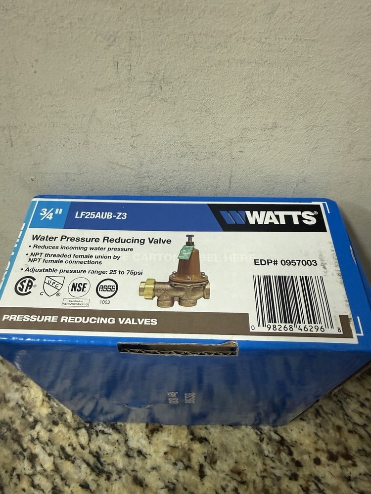 Watts LF25AUB-Z3 Water Pressure Reducing Valves, 3/4" (0975003)