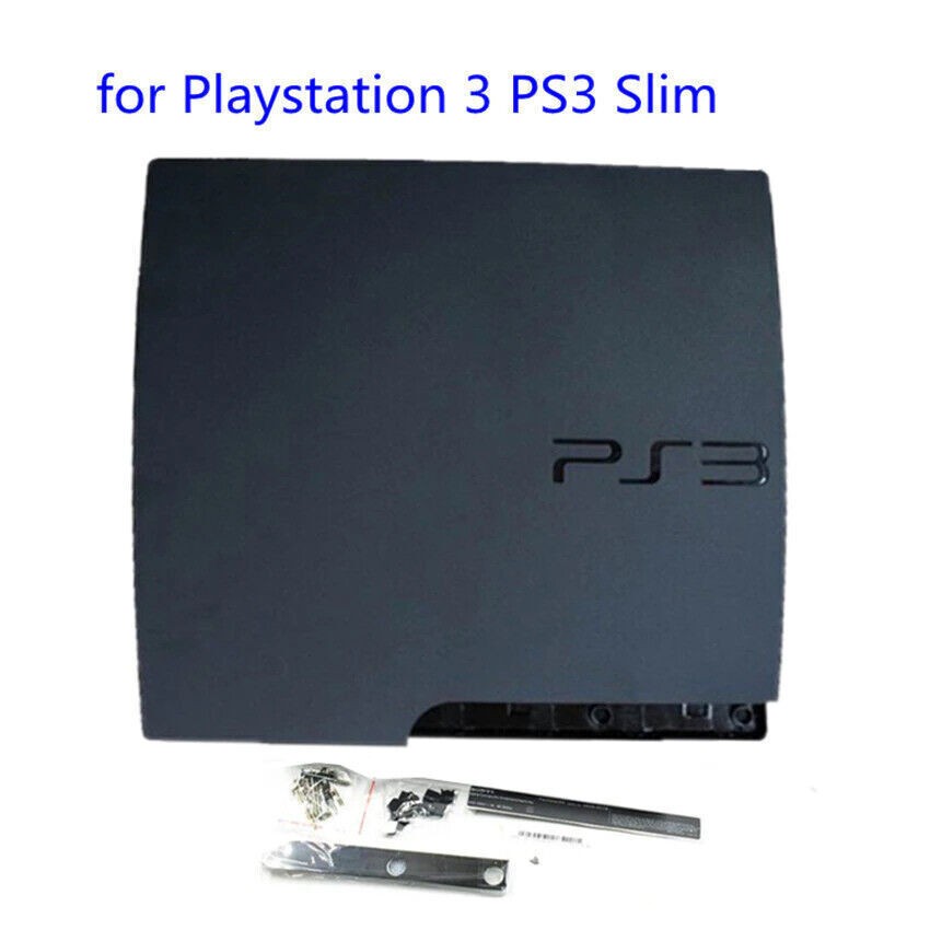 For PS3 Slim Console 2000 20XX 2500 - White Black Complete Housing Shell Case