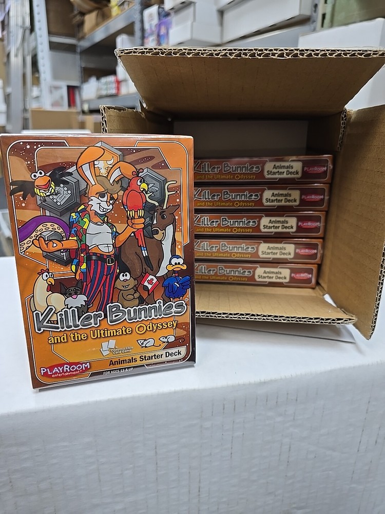 Killer Bunnies & the Ultimate Odyssey Animals Starter Deck NIB   6 Deck Case