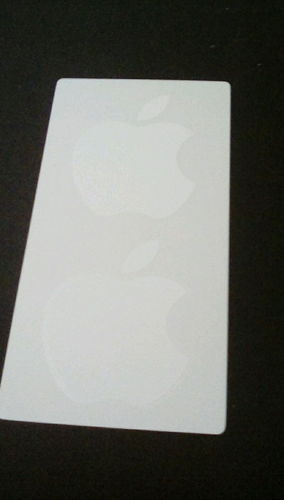 Apple White Stickers (2)
