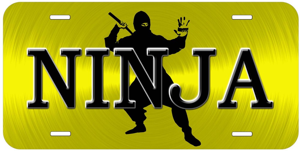 Ninja Any Name Personalized Novelty Car License Plate
