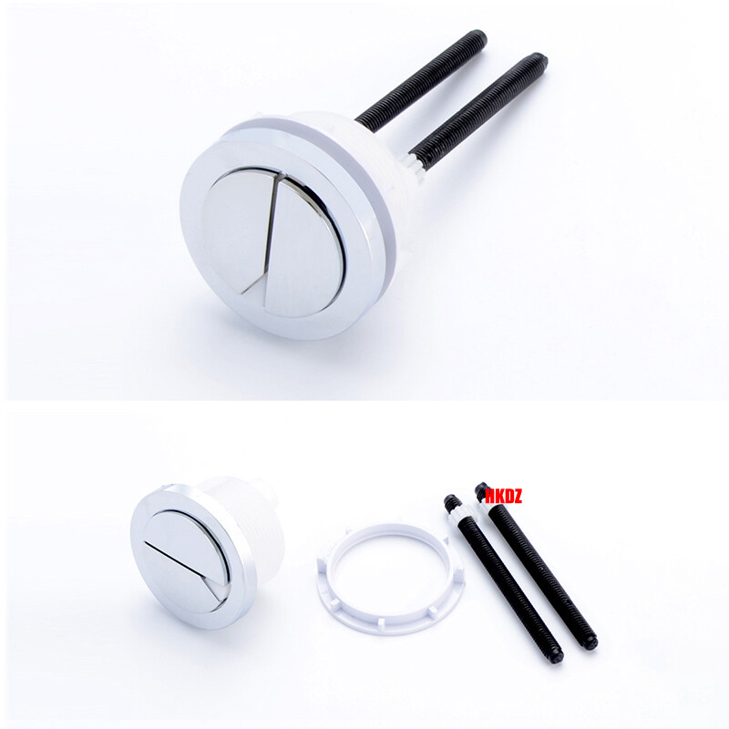 Round Single/Dual Flush Toilet Cistern Push Button Fitting Replace Water Saving