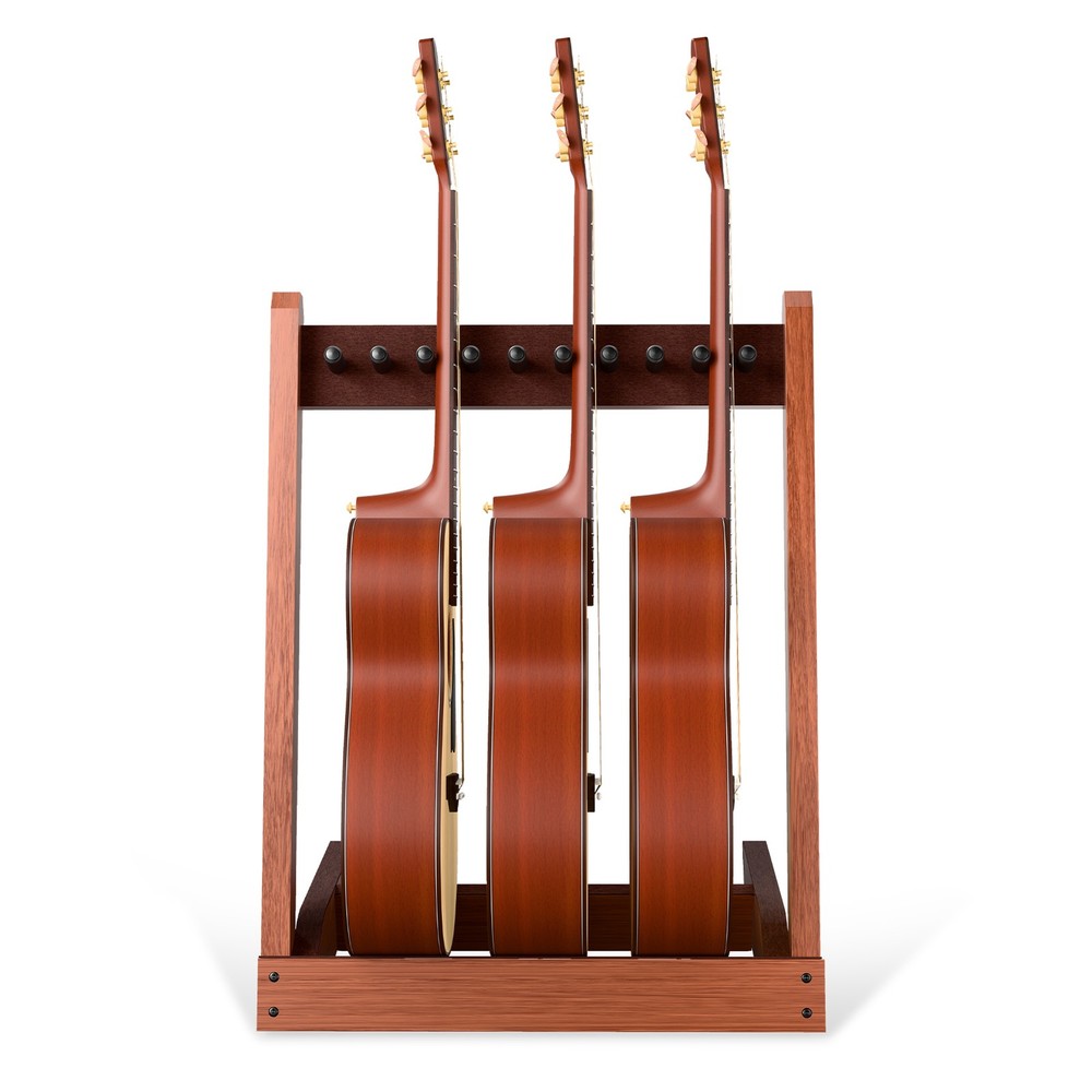 🎸 Donner Solid Wood Multi Guitar Rack Stand Sturdy Stable Bass Uke Banjo Holder