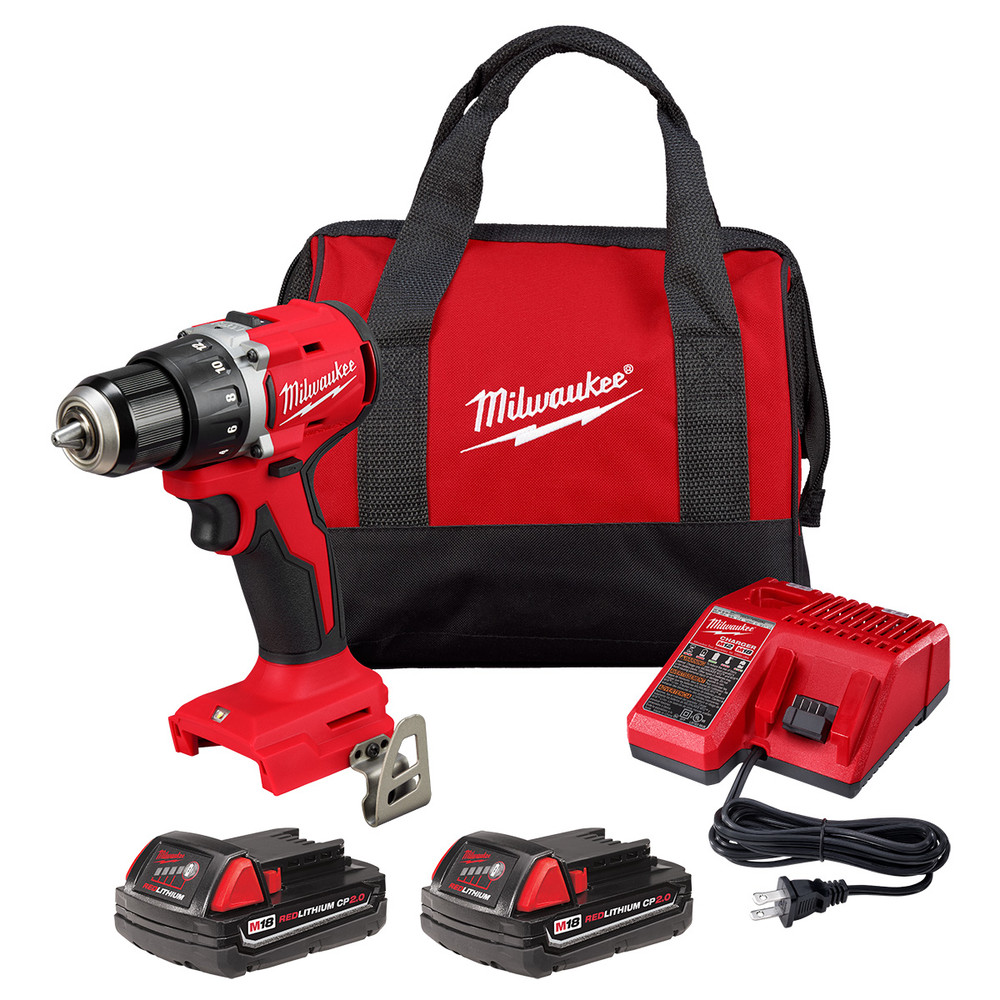 Milwaukee Tool M18 Compact Brushless 1/2 Inch Drill/Driver Kit 3601-22CT