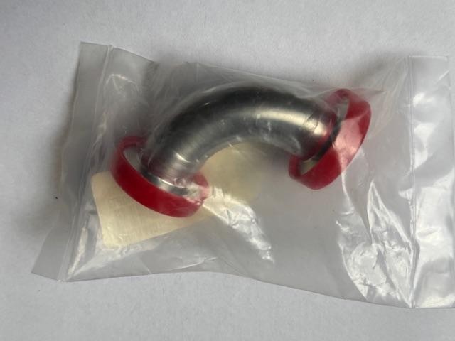 MKS 90 Degree Elbow Fitting, NW16 Size ISO-KF Flange, Standard Modulus