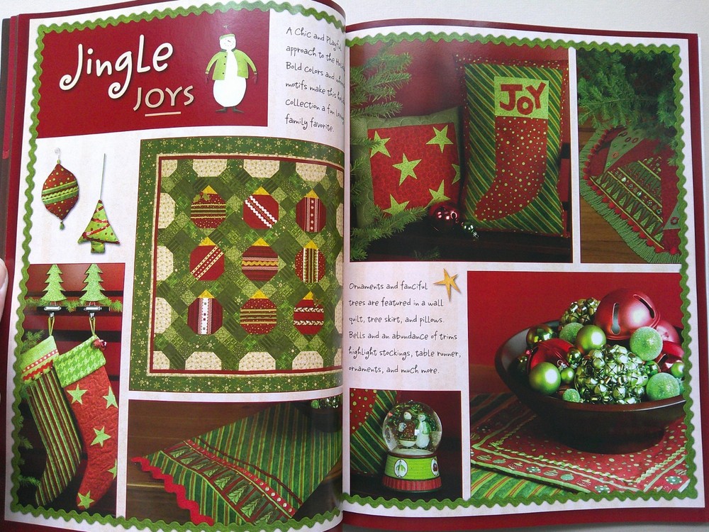 Joy Joy Joy Christmas Debbie Mumm craft & quilt pattern book