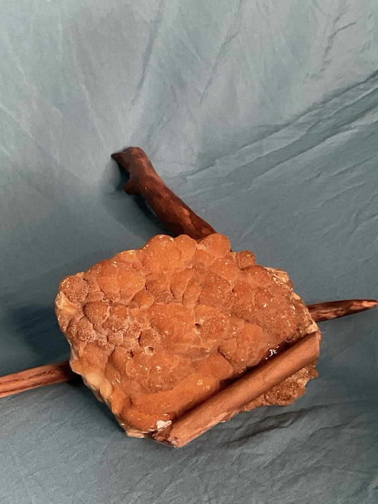 Hand made oak Magic Wand Wit Granate Stone