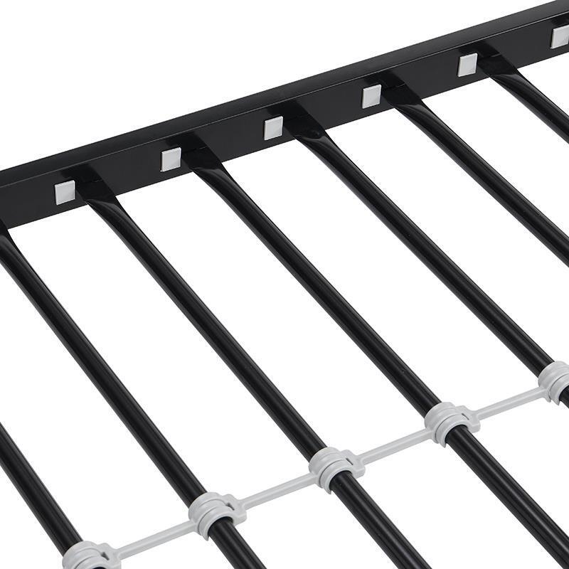 Strong Steel Metal Structure Bunk Bed Quiet Noise Free No Box Spring Needed