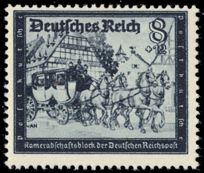 GERMANY B273 - Postal Employees Fund "Mail Coach" (pc15365)