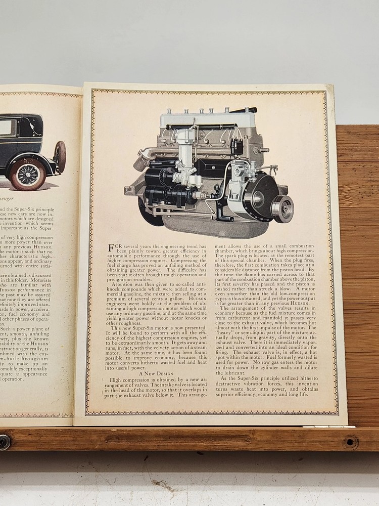 Brochure for the Hudson Super Six Custom Built Models