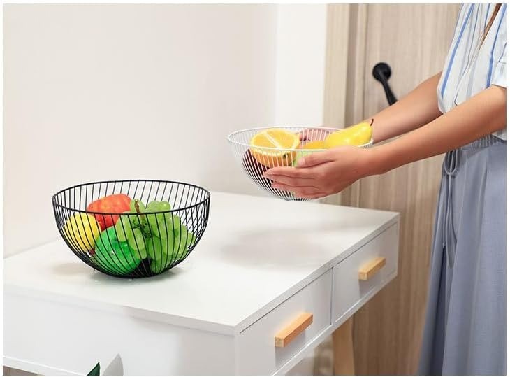 Black Wire Fruit Basket Fruit Bowl Fruit Basket Stand Fruit Bowls Metal Small