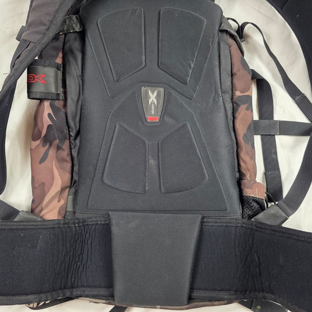 Dakine Heli Pro Backpack Brown Camo Black For Snowboarding Skiing With Strap
