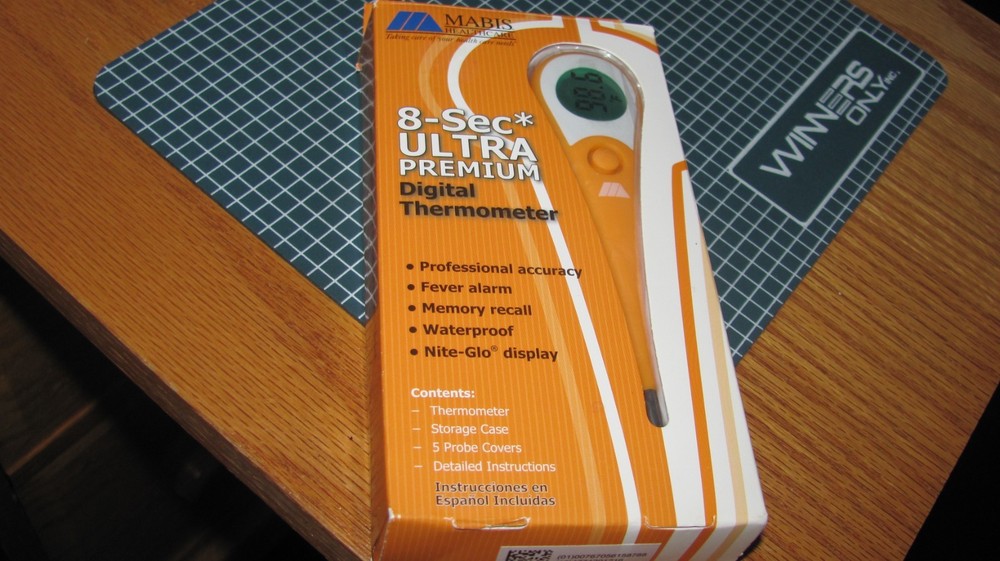 Mabis DMI 8-Second Ultra Premium Digital Thermometer