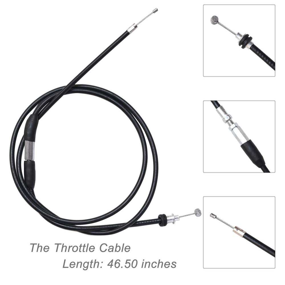 7/8'' 22mm Thumb Throttle Cable Accelerator Handle Assembly for 50cc Black