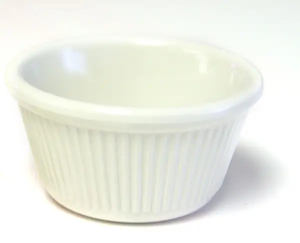 Thunder Group ML509B1 One Dozen 2oz Fluted Plastic Ramekin Bone