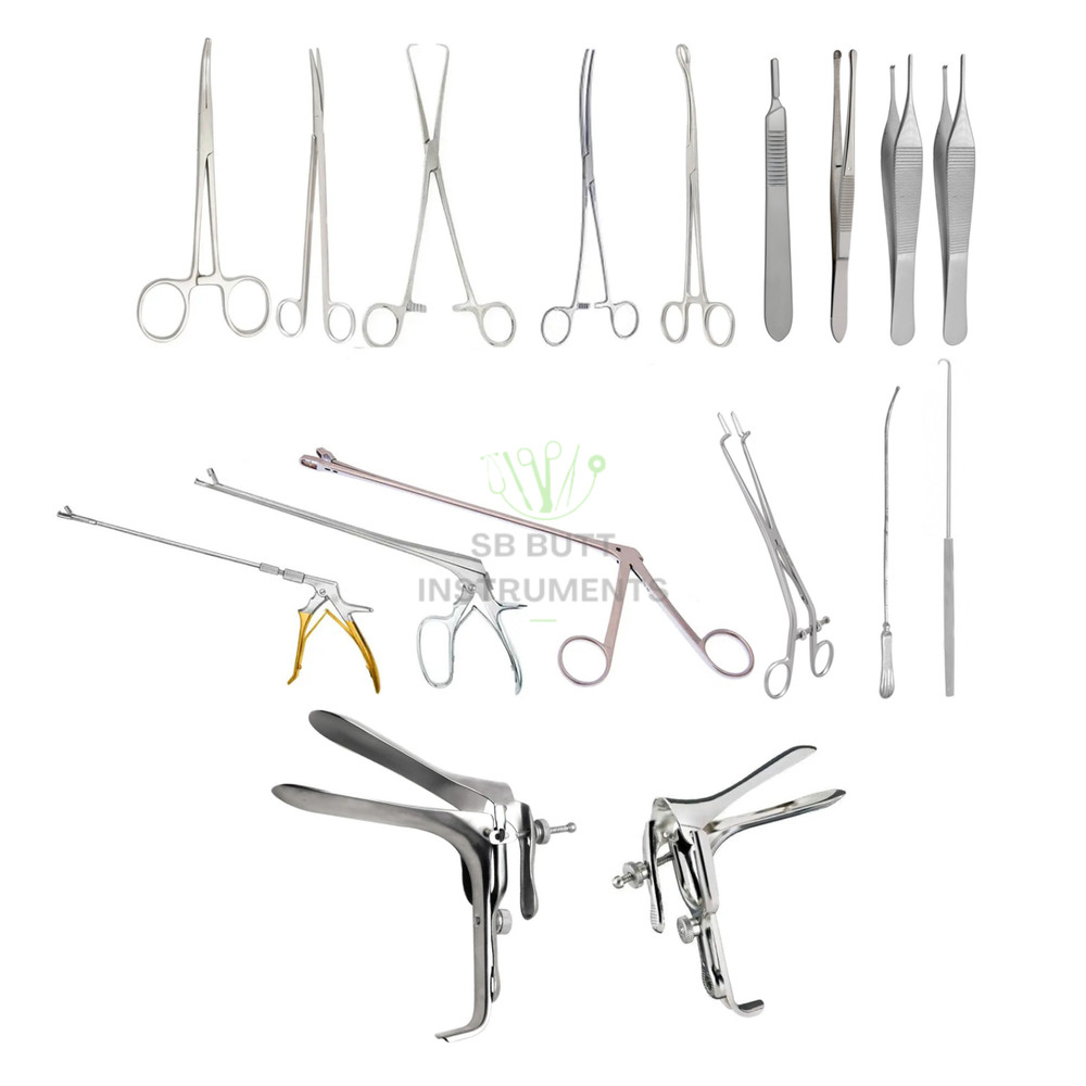 Colposcopy Instrument Tray Set - 17 pieces