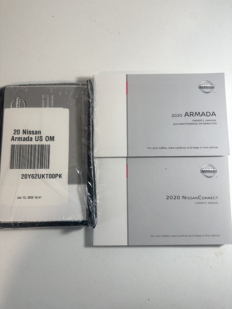 Nissan Armada Owner's Manual Set 2020