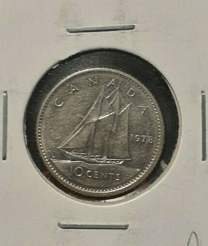 1978  TEN CENTS CANADA  KM 77.1