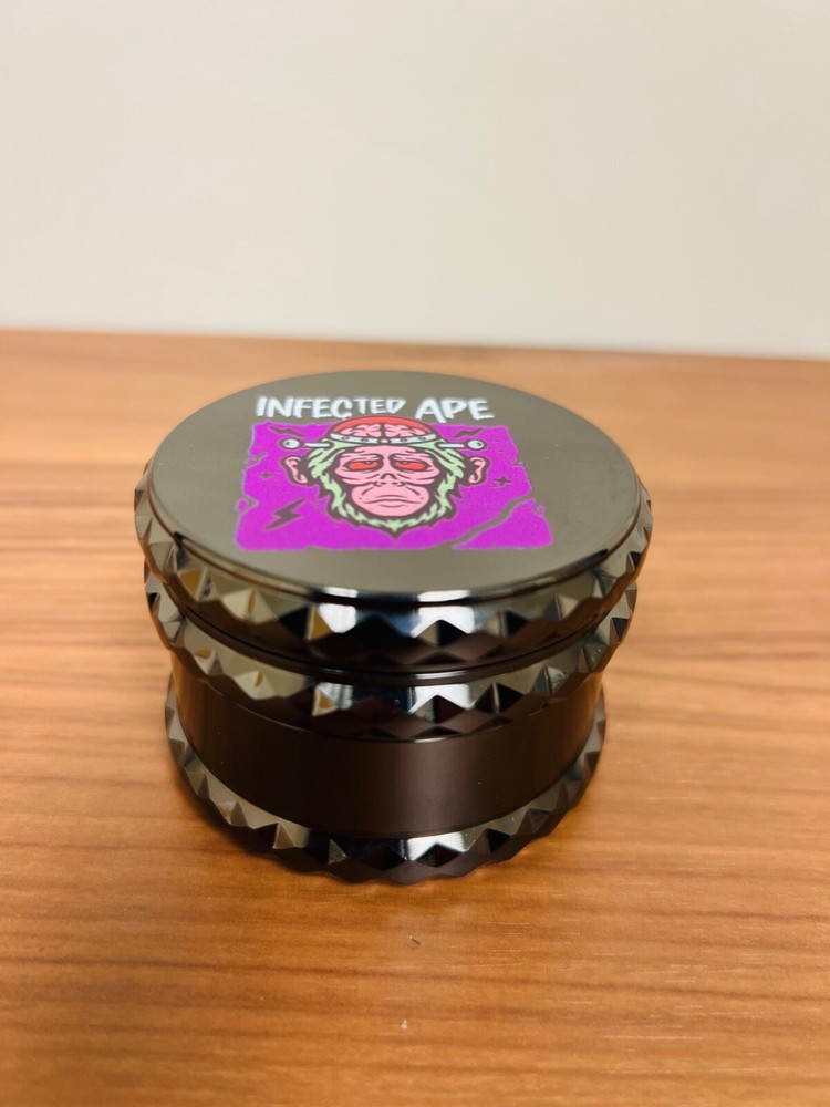 Herb Crusher Heavy Black | Innovative Modular 4 Piece fast ship 64mm