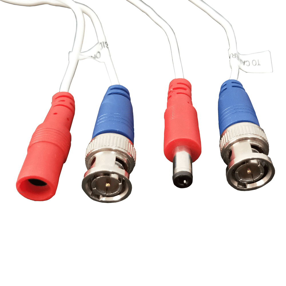 4X 150 feet Video Power Cable Security Camera BNC Wire for DVR CCTV System White