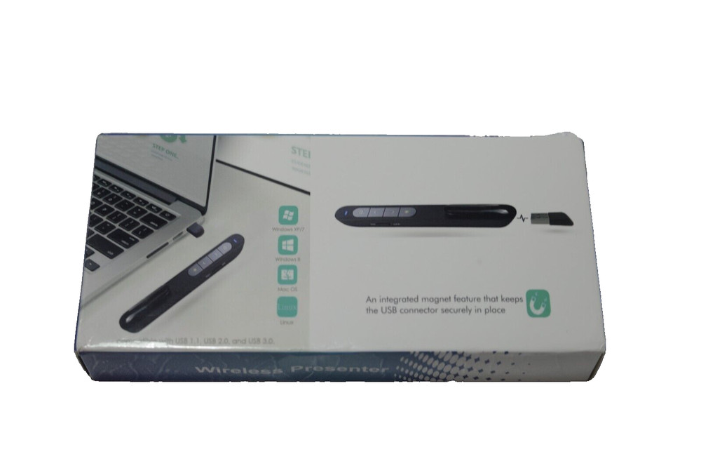 Black Slide Show Pointer Wireless Receiver Pointer for Device