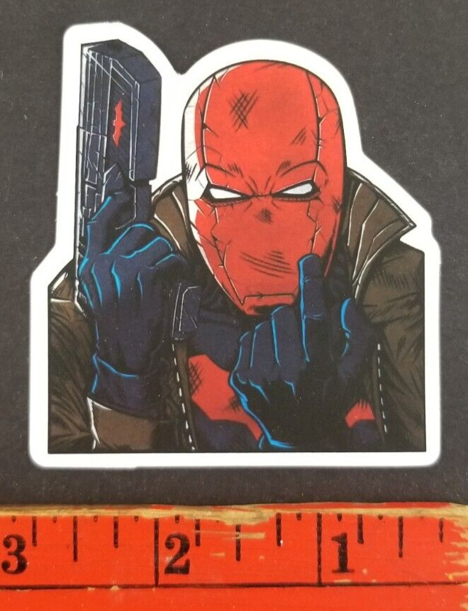 Red Skull Skateboard Sticker Card