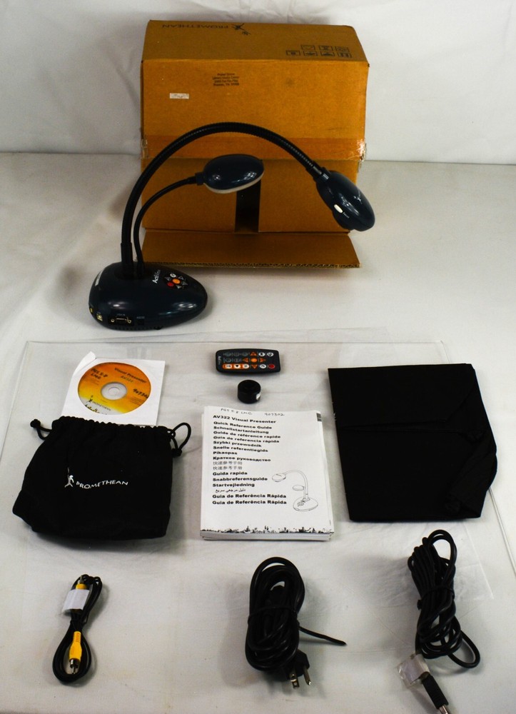 PROMETHEAN Actiview AV322 Classroom Overhead Camera Visual Screen Presenter USB