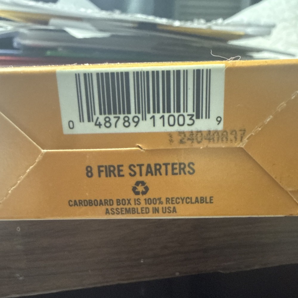 8 piece Diamond Strike-A-Fire Starter Match Sticks Firestarter Logs 12min. Burn